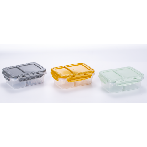 2 Fächer Lebensmittelbehälter Lunchbox 2Division Kunststoff